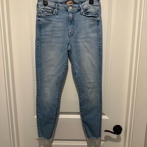 Mother jeans the looker ankle fray limited edition.